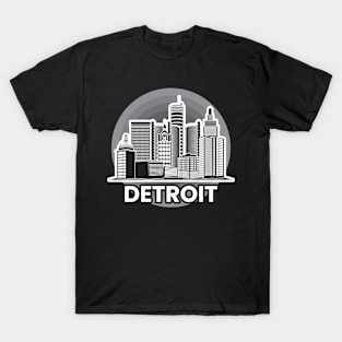 Detroit City Landscape T-Shirt